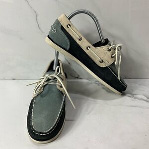 TIMBERLAND Tri-Colored Suede Leather Boat Shoes